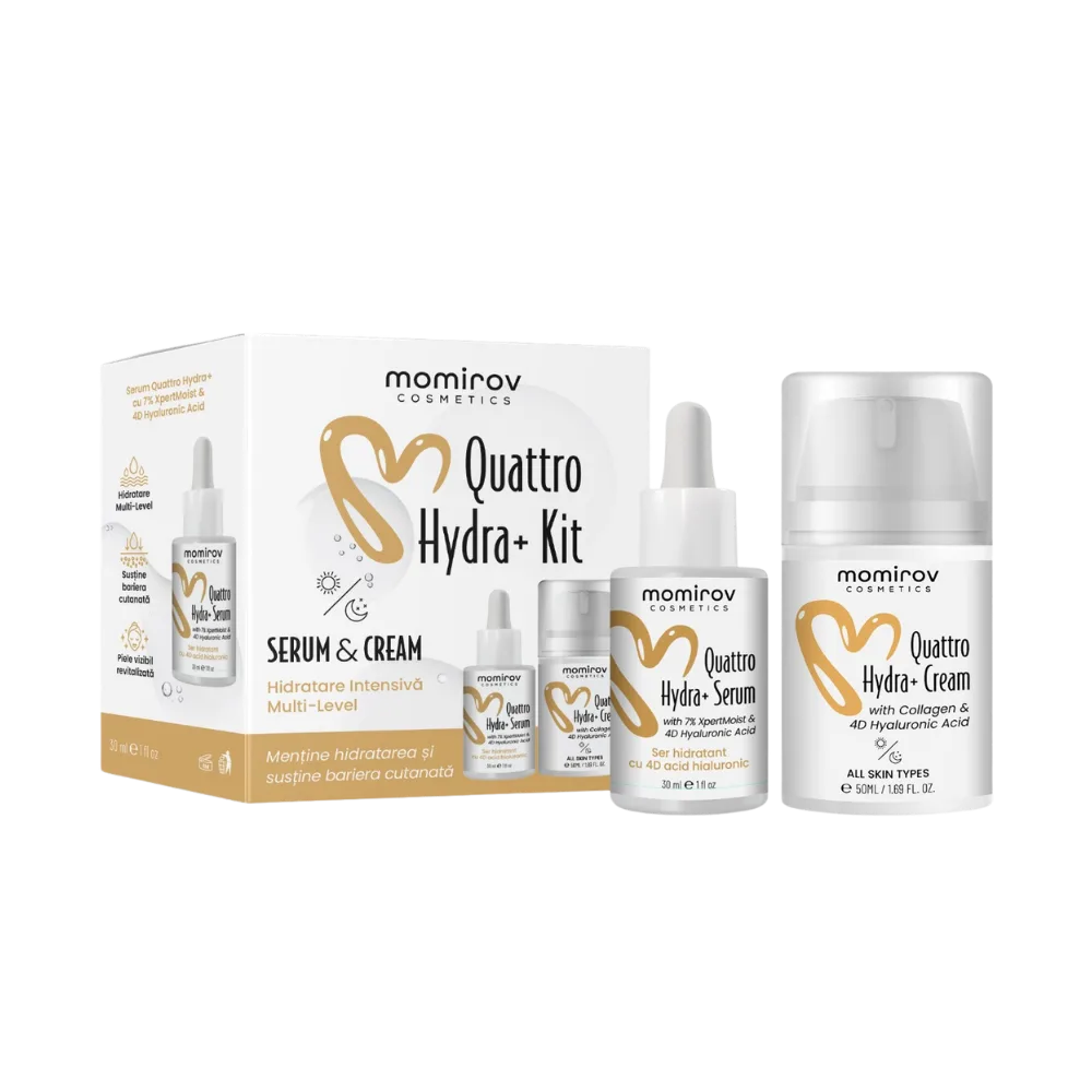 Kit Quattro cu ser și cremă pentru hidratare intensivă