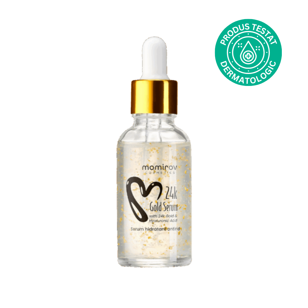 Serum cu aur 24K și acid hialuronic, 30 ml