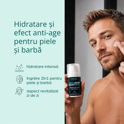 Cremă pentru bărbați Skin Vantage anti-age 2in1, 50 ml