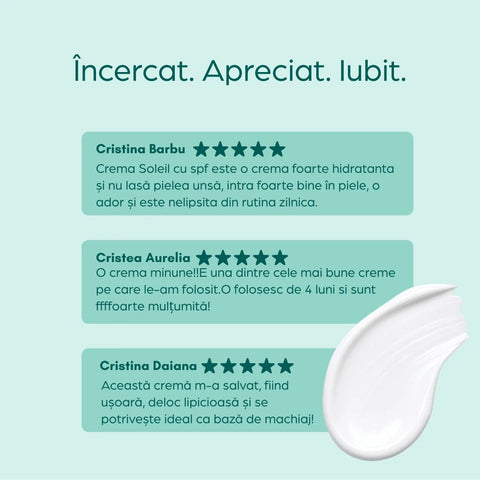 Cremă Soleil cu factor de protecție solară SPF 50, 50 ml