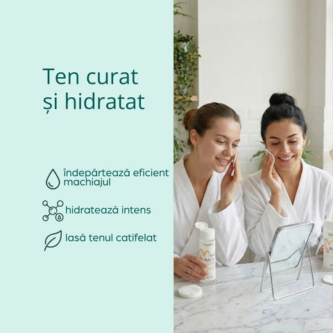 Apă micelară hidratantă cu acid hialuronic și alantoină, 200 ml