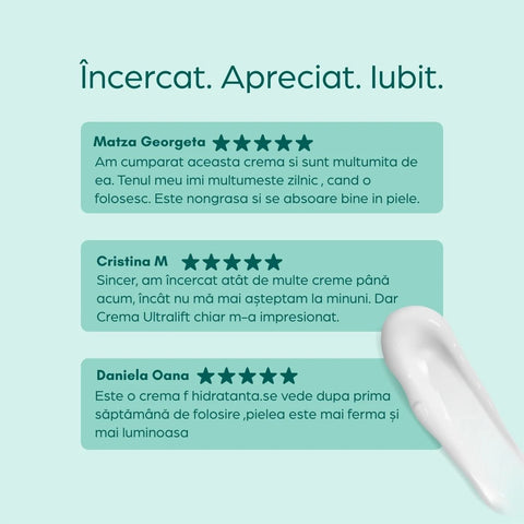 Cremă Ultralift cu peptide și acid hialuronic, 50 ml