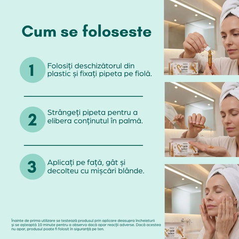 Fiole Quattro Hyalo Booster cu 4D acid hialuronic - 10 fiole, 20 ml