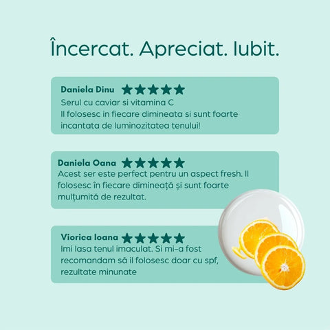 Serum C-Vital Caviar cu vitamina C și extract de caviar, 30 ml