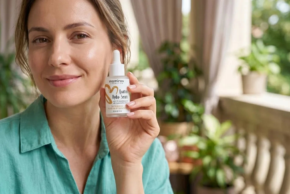 Serum Quattro Hydra+ cu 4D acid hialuronic, Squalane și Ectoină, 30 ml