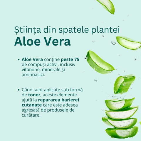 Toner echilibrant B3 cu aloe vera și niacinamidă, 200 ml